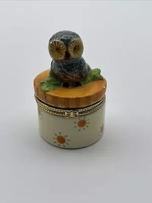 Owl Trinket Box With Hinges  • $10