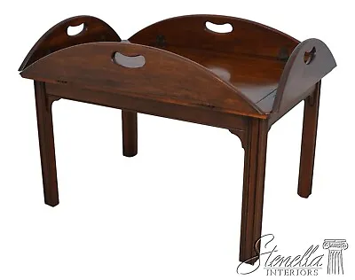 61618EC: BAKER Chippendale Mahogany Butler Coffee Table • $695