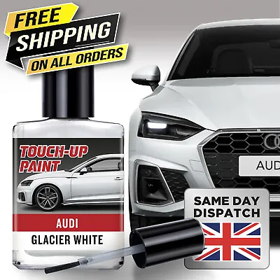 Audi Glacier White LS9R Touch Up Paint Repair Kit For Chips & Scratches • £6.45