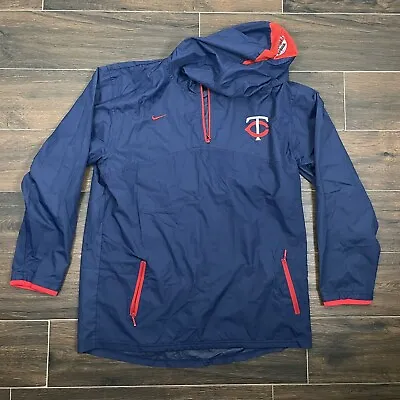 Minnesota Twins Pullover Quarter Zip Jacket XL Red Embroidered Logos G-III • $24