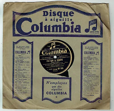 78 RPM 9 13/16in M Adrien Lamy Disk Turntable Pas On La Mouth Film Columbia 595 • $11.08