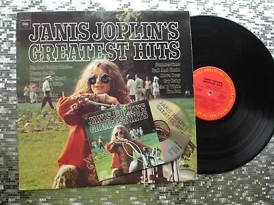 Janis Joplin ~   Joplin's Greatest Hits ~ Vintage LP W/CD  Columbia PC 32168 • $19.99