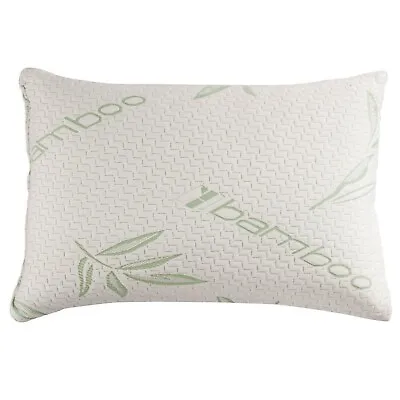 Bamboo Shredded Memory Foam Pillow Hypoallergenic Washable Cover King Queen • $19.99