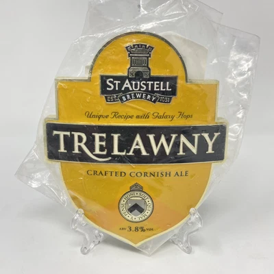 £3.99 • Buy St Austell Trelawny Cornish Ale Plastic Beer Pump Clip Badge - Mancave Home Bar
