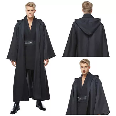 Star Wars Dark Jedi Sith Darth Vader Outfit COSplay Costume Suit Black Outfit • £50.42
