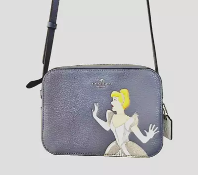 COACH Disney Collaboration Cinderella Shoulder Bag Leather Camera DHL • $206.95