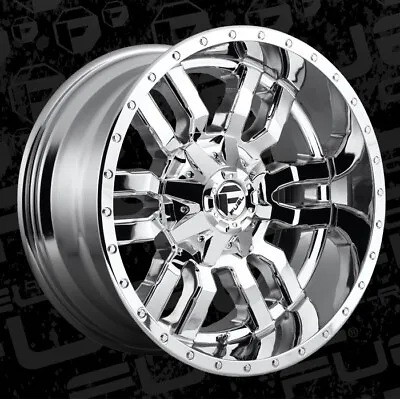 20 Inch Chrome Wheels Rims Fuel D631 LIFTED Toyota Tundra 5x150 Lug 20x10  -18mm • $2120