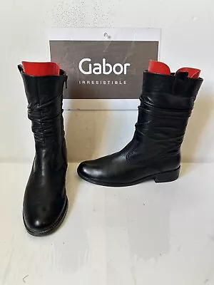 Gabor Soft Leather Boots Size UK 7 EU 40 • £38