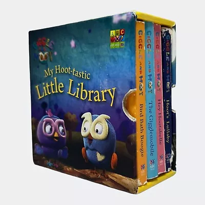 Giggle And Hoot 4x Small Board Book Boxed Set - My Hoot-tastic Little Library • $26.99