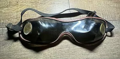 Vtg Motorcycle Goggles Kroops Tinted Small Crack Steampunk Goggles • $13.13