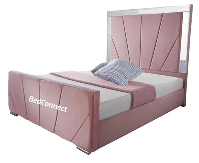 £629.99 • Buy Stylish Designer Florence Bed Mirror Bed, Bed Frame In All Colours 4ft6 5ft 6ft