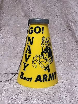 Vintage  Go Navy Beat Army   Megaphone US Naval Academy Football Game Annapolis • $35