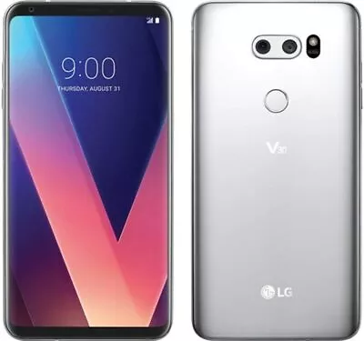 LG V30 VS996 Verizon Unlocked 64GB Silver C Medium Burn • $35