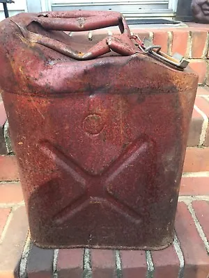 Vintage Military Gerry Jerry Can Rusty USMC 20-5-77 DOT 5L As Is With Dents • $25