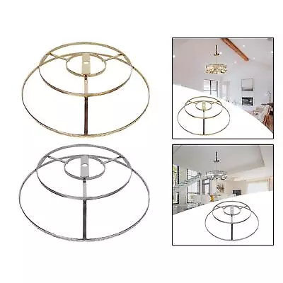 Lamp Shade Frame Metal Lamp Cage Chandelier Cover For Teahouse Bedroom Hotel • $23.75