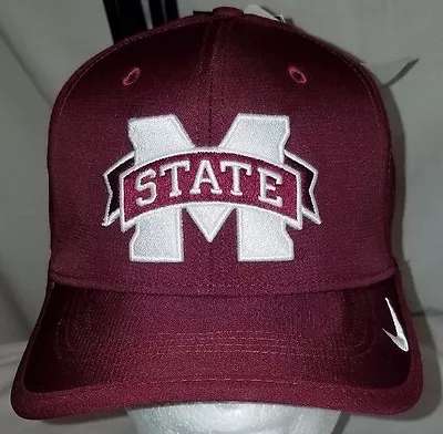 #777 2016 Mississippi State Nike Dri-Fit Vapor Adj Coaches Hat Maroon-NWT • $10.99