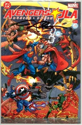 Avengers Jla #2 Dynamic Forces Signed Kurt Busiek Df Coa Ltd 100 Marvel Comics • £32.95