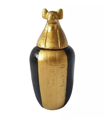 Egyptian Canopic Jar - Made From Stone  - Hapy One Of The Four Sons Of Horus • £39.95