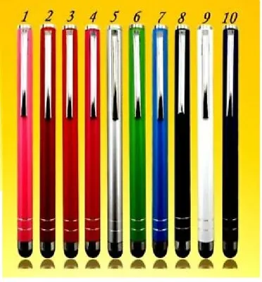 10 X Colour Stylus TouchScreen Stylus Pens For All Mobile Phone IPad IPhoneTab#5 • £3.99