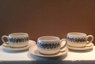 3 Sets Vintage Metlox Poppytrail AZTEC Cups & Saucers Mid-Century Modern  • $24.99