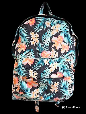 PINK Victoria's Secret Maui Tropical Floral Distressed Backpack  • $19.95