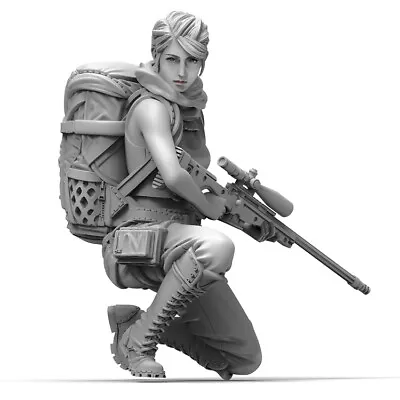 1/35 Resin Female Sniper Unpainted Unassembled G26 • $12.34