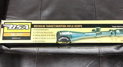 BSA Optics MD39X40 Target Hunting Rifle Scope Gun Mil Dot • $59