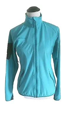 Mammut Wind Stopper Aqua Blue Full Zip Soft Shell Jacket Windbreaker M Pockets • $34.99