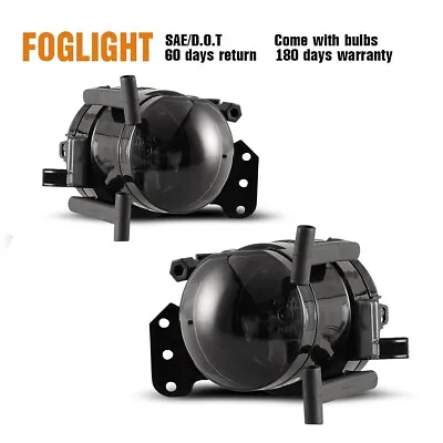 Fog Lights Assembly For BMW 5 Series E60 3 Series E46 Smoked Lens Bumper Replace • $21.99