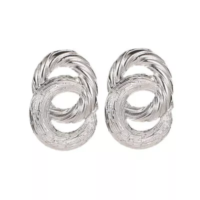 Fashion Women 925 Silver Hoop Earrings Ear Drop Wedding Jewelry Gifts A Pair/Set • $2.57