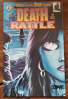DEATH RATTLE V3 #3 Signed J O'Barr CROW LOST PAGES Kitchen Sink Press 1996 - HTF • $49.99