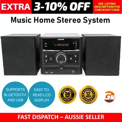 Home Stereo CD Player Micro HiFi System Bluetooth Speakers Music System USB NEW • $138.75