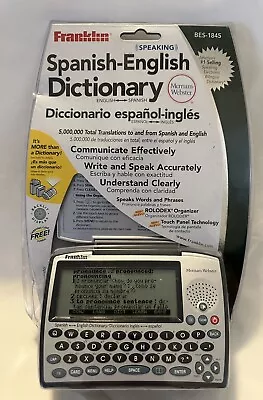 Franklin Spanish - English Dictionary Electronic Speaking Brand New Free Post • $120