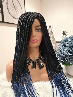 £45.99 • Buy Black And Blue Mix  Twist Braid Wig 🖤💙🖤💙🖤💙🖤
