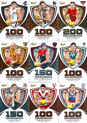 2024 Afl Footy Stars - Afl Milestone Games - Pick Your Own Card/s • $3