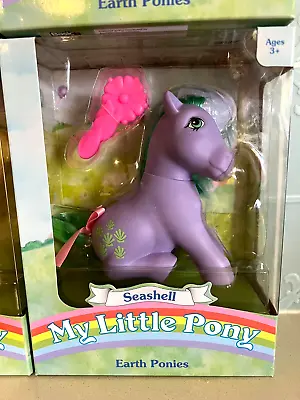My Little Pony Classic 1980s Reissue Earth Ponies SEASHELL -  Hasbro 2019 NEW • $18.66