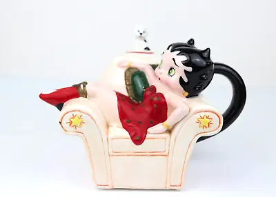 Vintage 1995 Betty Boop Ceramic Teapot Vandor Pelzman Designs King Features Synd • $44.96