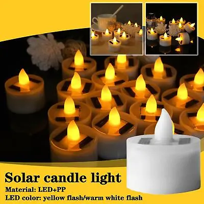 1/5/10pcs Solar LED Candle Tea Lights Solar Candle Lamp Garden Outdoor • £5.56