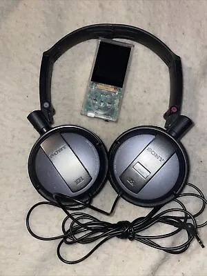 Sony MDR-NC7 Noise Cancelling Headphones Plus Hiteker MP3 Fm Music Player Tested • $20