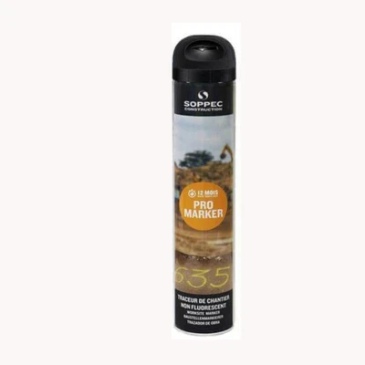 £10.38 • Buy Soppec Black Temporary Promarker Line Marking Construction Spray Paint 750ml