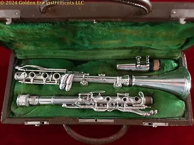 C. G. Conn 524N Professional Metal Clarinet Circa 1928 • $1500