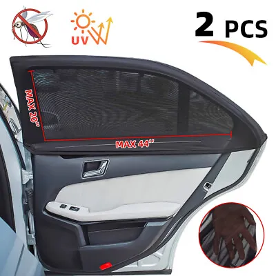 2PCS Universal Car Side Window Sunshade Sun Shade Cover Visor Mesh Screen Shield • $17.67