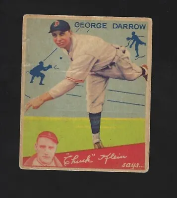 $34.85 • Buy 1934 Goudey  George Darrow  #  87