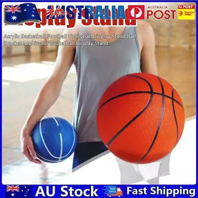 Acrylic Ball Stand Holder Display Rack For Basketball Football Volleyball(White) • $7.63