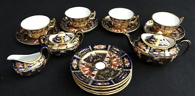 Antique Royal Crown Derby Imari 2451 Miniature Childs Tea Set • $674.99