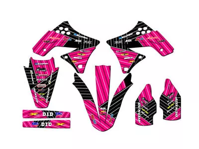 2009-2012 KX 250 F RACE SERIES Pink Senge Graphics Kit Compatible With Kawasaki • £140.51