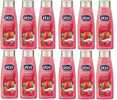 VO5 Moisture Milks Moisturizing Shampoo Strawberries & Cream 12.5oz (1-3-6-12Pk) • $9.99