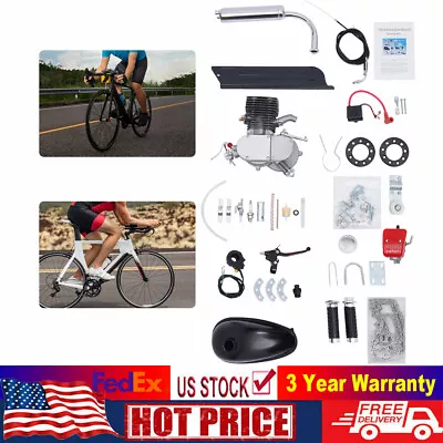 100CC Full Set Bicycle Motor Kit Bike Motorized 2Stroke Petrol Gas Engine Set • $118.75