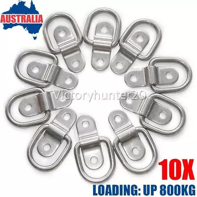 $22.55 • Buy 10pcs Lashing D Ring Tie Down Anchor Point Trailer Truck Toolbox Ute Tray 800kg