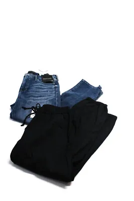 Banana Republic J Crew Womens High Rise Ankle Jeans Blue Black Size 30 2 Lot 2 • $42.69